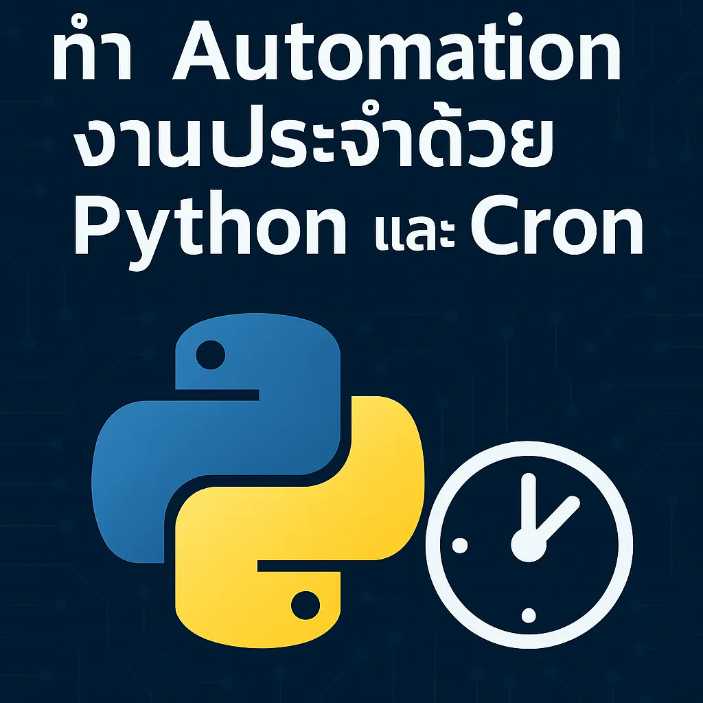 Python Cron ทำ Automation งานประจำด้วย Python และ Cron - Poolsawat's Blog
