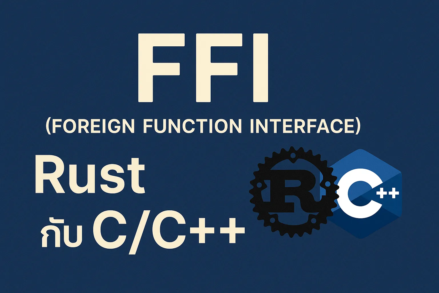 FFI (Foreign Function Interface): Rust กับ C/C++ - Poolsawat's Blog