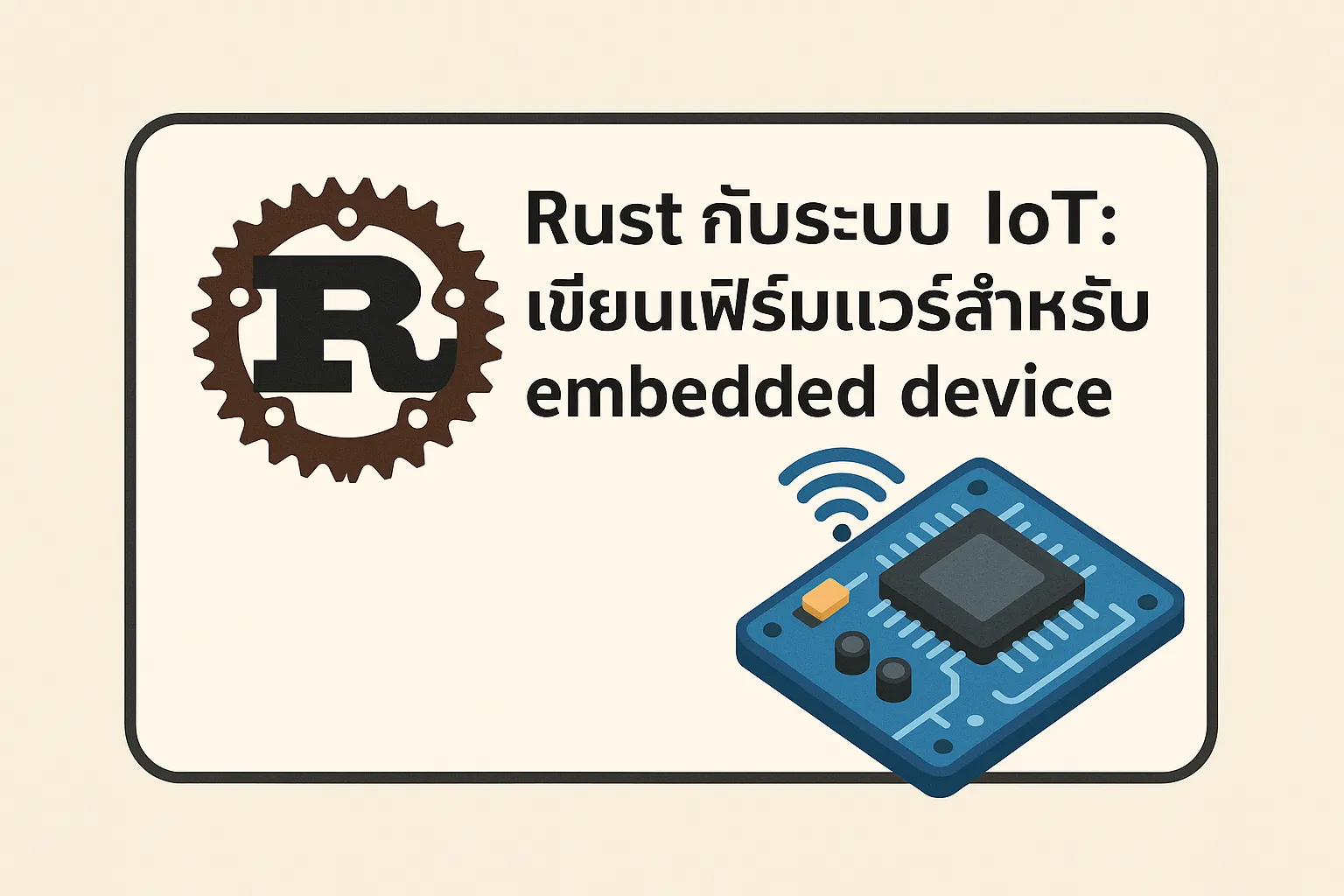 Rust Device Rust กับระบบ IoT: เขียนเฟิร์มแวร์สำหรับ embedded device - Poolsawat's Blog