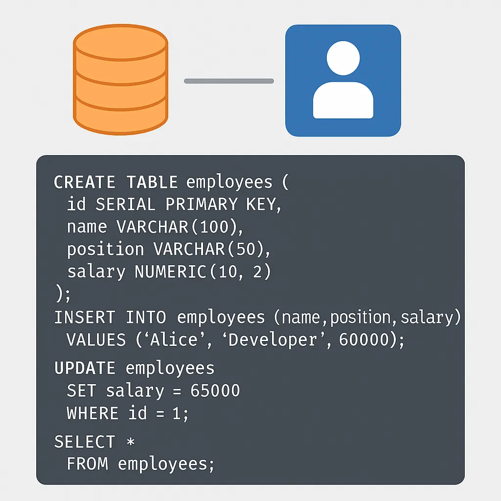 คำสั่ง SQL พื้นฐาน: CREATE TABLE, INSERT, UPDATE, DELETE, SELECT ...